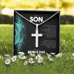 Dear Son, We Love You For All That You Are - cross