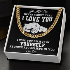 My Son | Never Forget - Cuban Link Chain