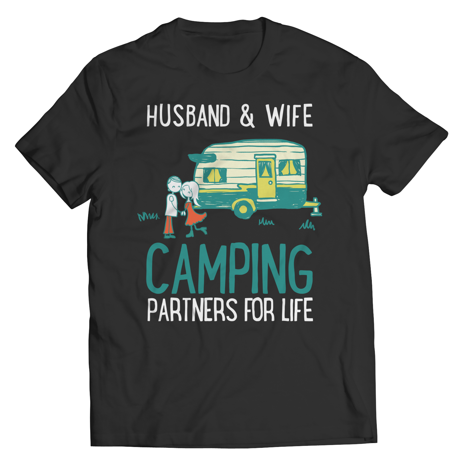 Husband And Wife Camping Partners